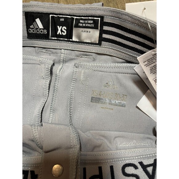 ADIDAS Baseball Pants Youth XS Gray - Picture 4 of 5